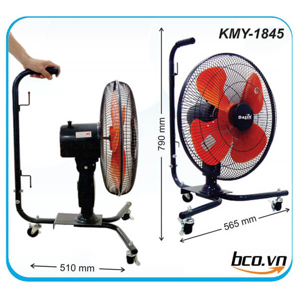 Quạt xe đẩy công nghiệp Dasin KMY-1845