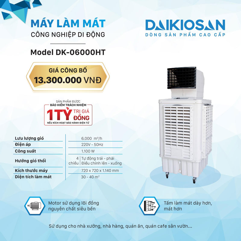Máy làm mát không khí DaikioSan DK-06000HT