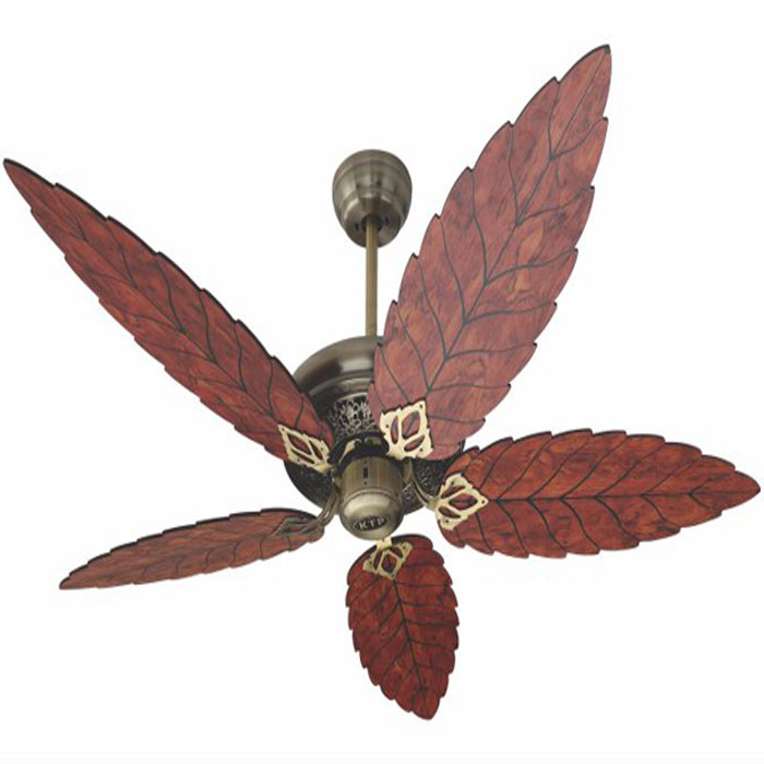 Quạt trần cánh gỗ hình lá Kim Thuận Phong M86