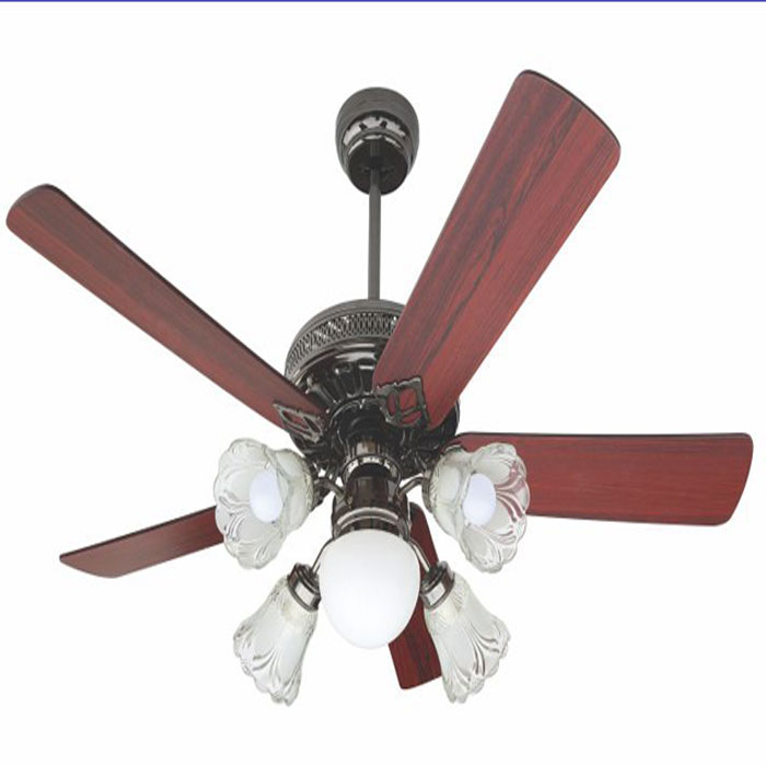 Quạt trần đèn chùm cánh gỗ Kim Thuận Phong NP507