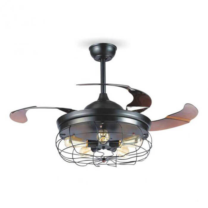 Quạt trần cánh xếp đèn led Sinwa XD206